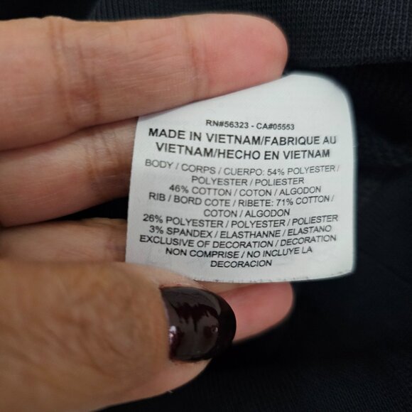 Nike Versa Cropped Sweatshirt, Black, XS - Picture 6 of 15